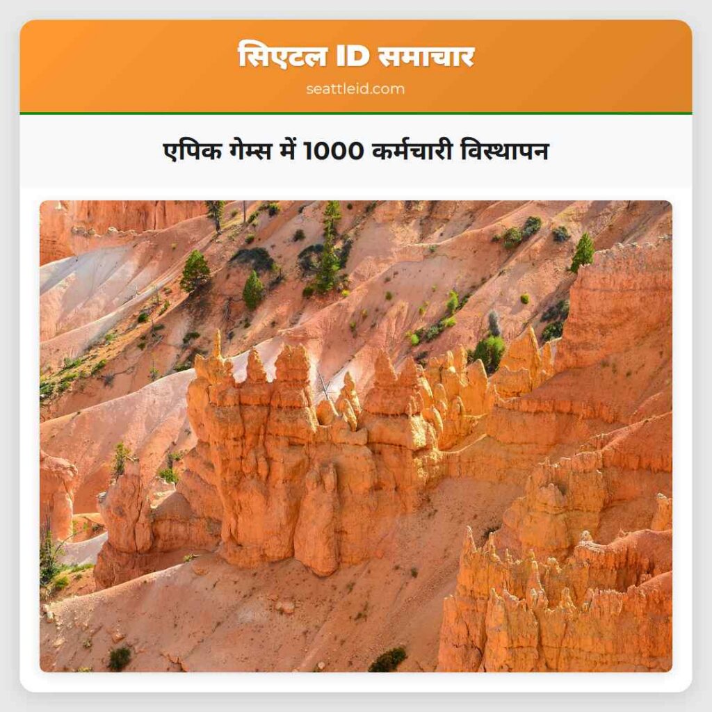 एपिक गेम्स में 1000 कर्मचारी विस्थापन