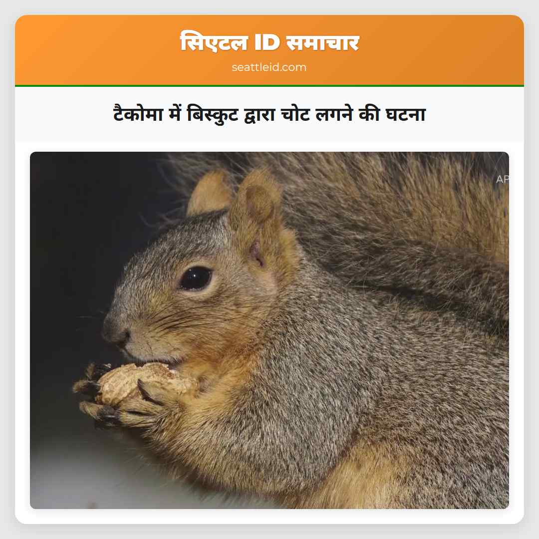 टैकोमा में बिस्कुट द्वारा चोट लगने की घटना