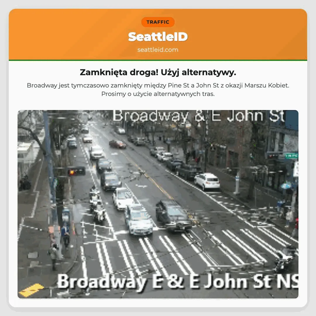 Zamknięta droga! Użyj alternatywy.