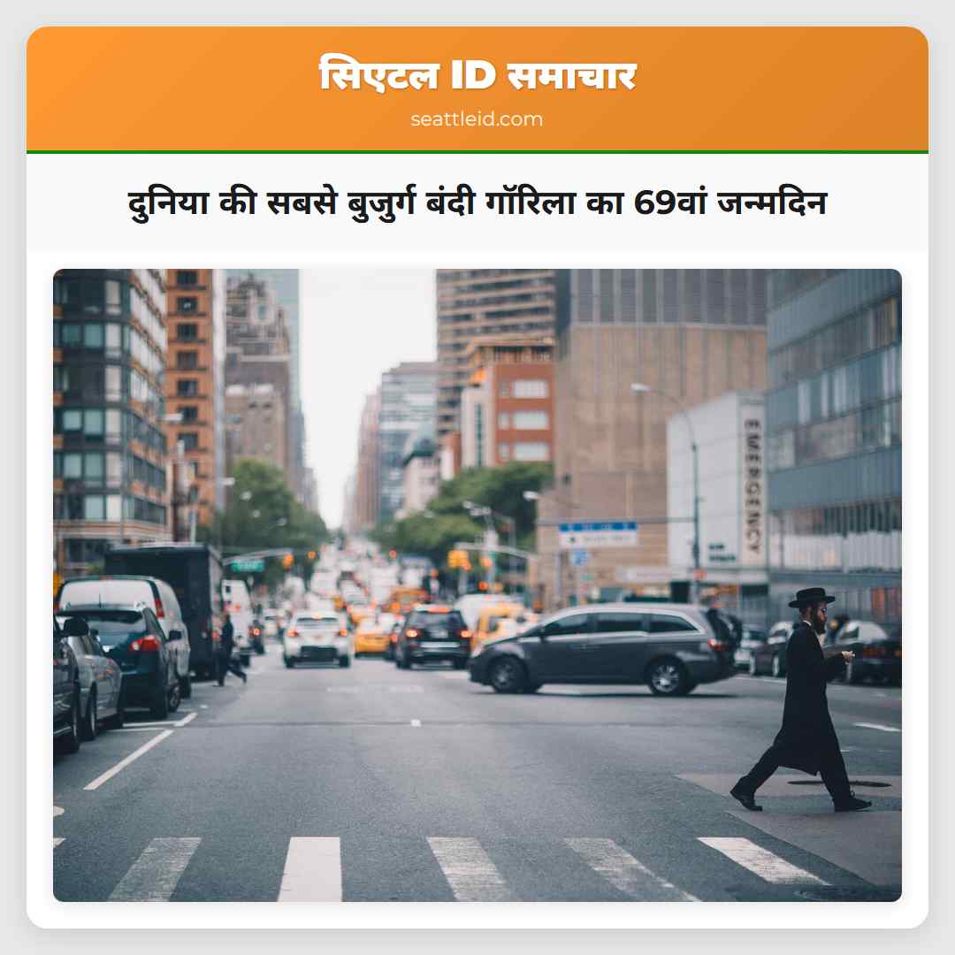 दुनिया की सबसे बुजुर्ग बंदी गॉरिला का 69वां