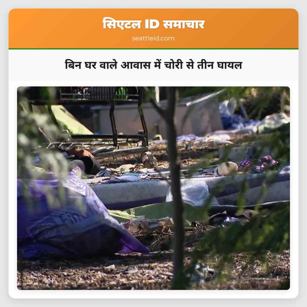 बिन घर वाले आवास में चोरी से तीन घायल