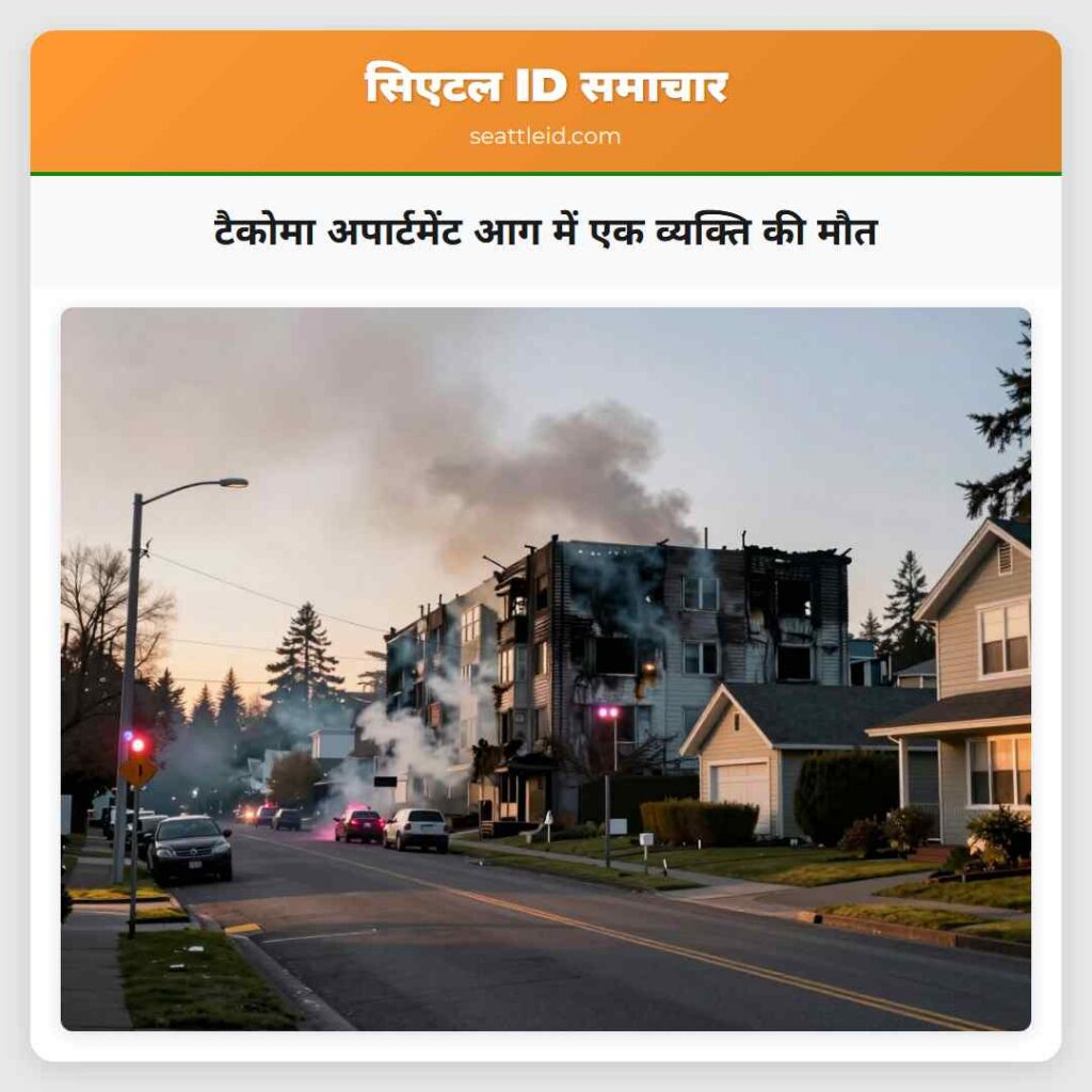 टैकोमा अपार्टमेंट आग में एक व्यक्ति की मौत
