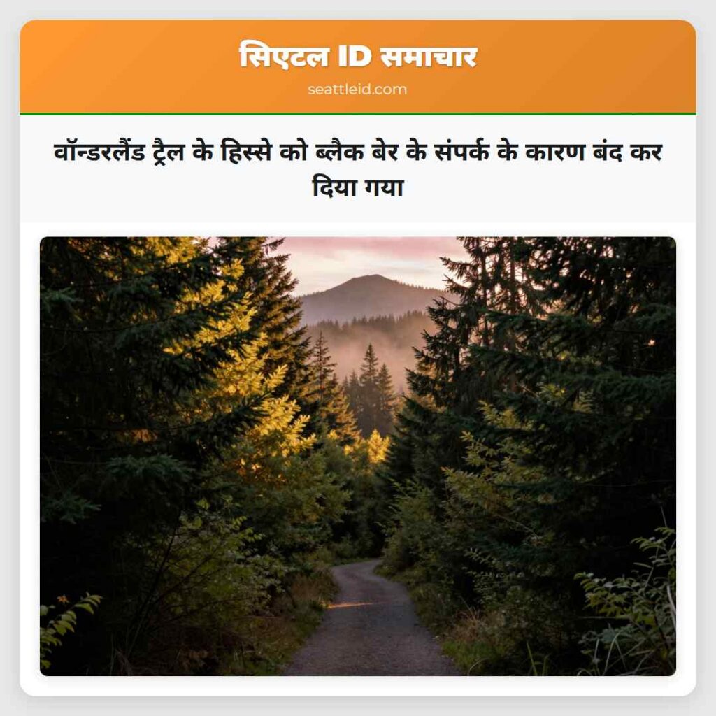 वॉन्डरलैंड ट्रैल के हिस्से को ब्लैक बेर के संपर्क