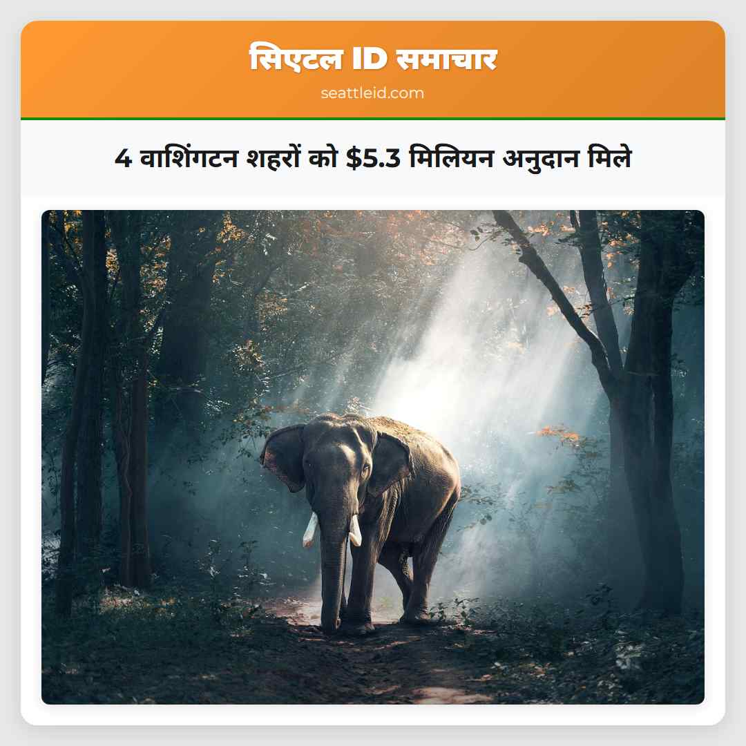 4 वाशिंगटन शहरों को $5.3 मिलियन अनुदान मिले