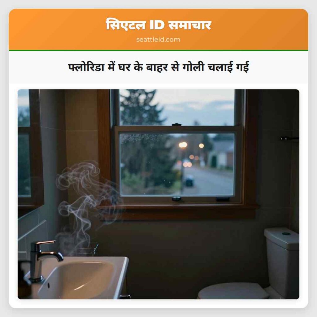 फ्लोरिडा में घर के बाहर से गोली चलाई गई