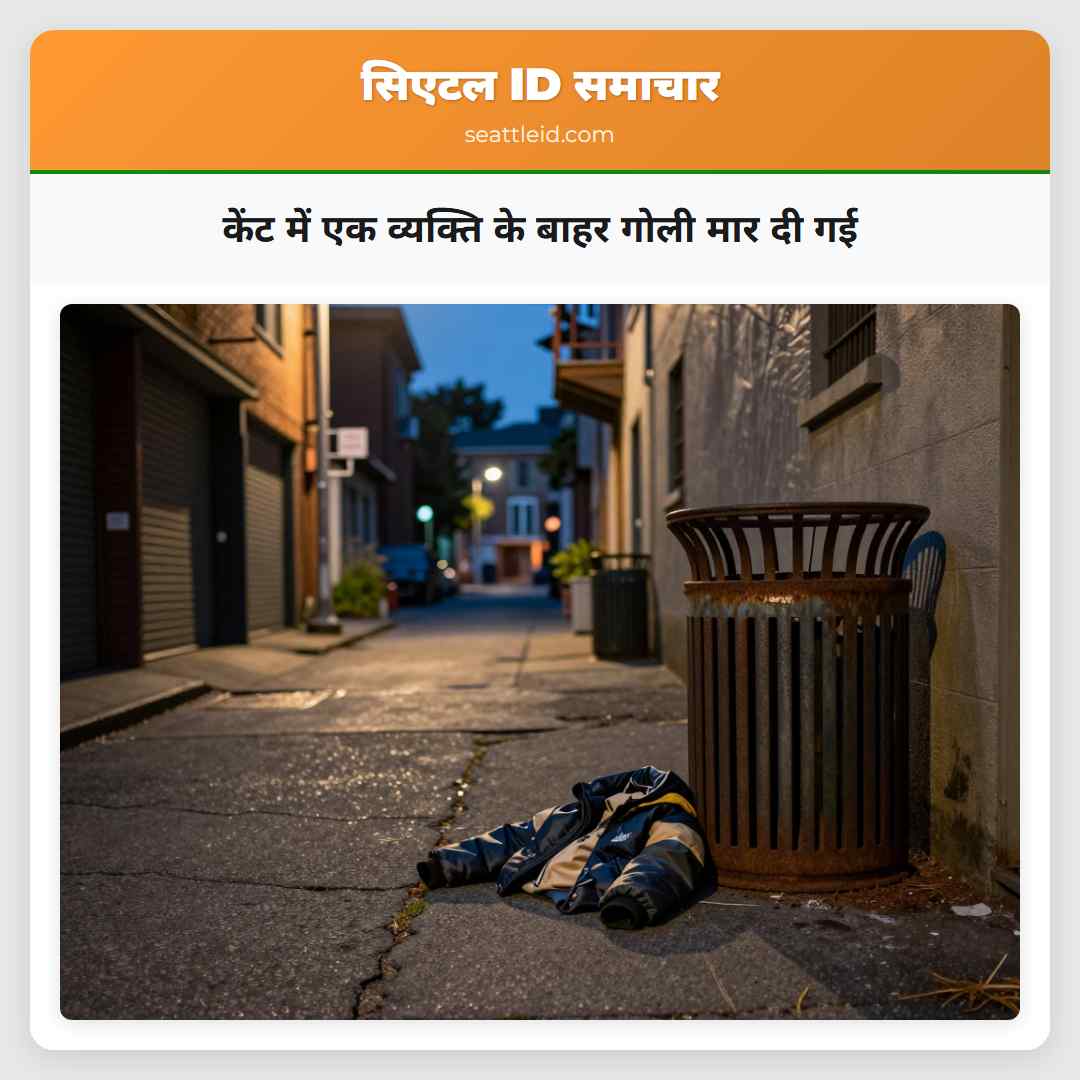 केंट में एक व्यक्ति के बाहर गोली मार दी गई