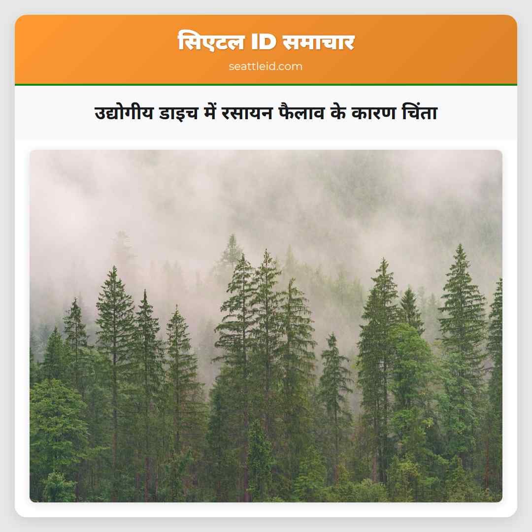 उद्योगीय डाइच में रसायन फैलाव के कारण चिंता