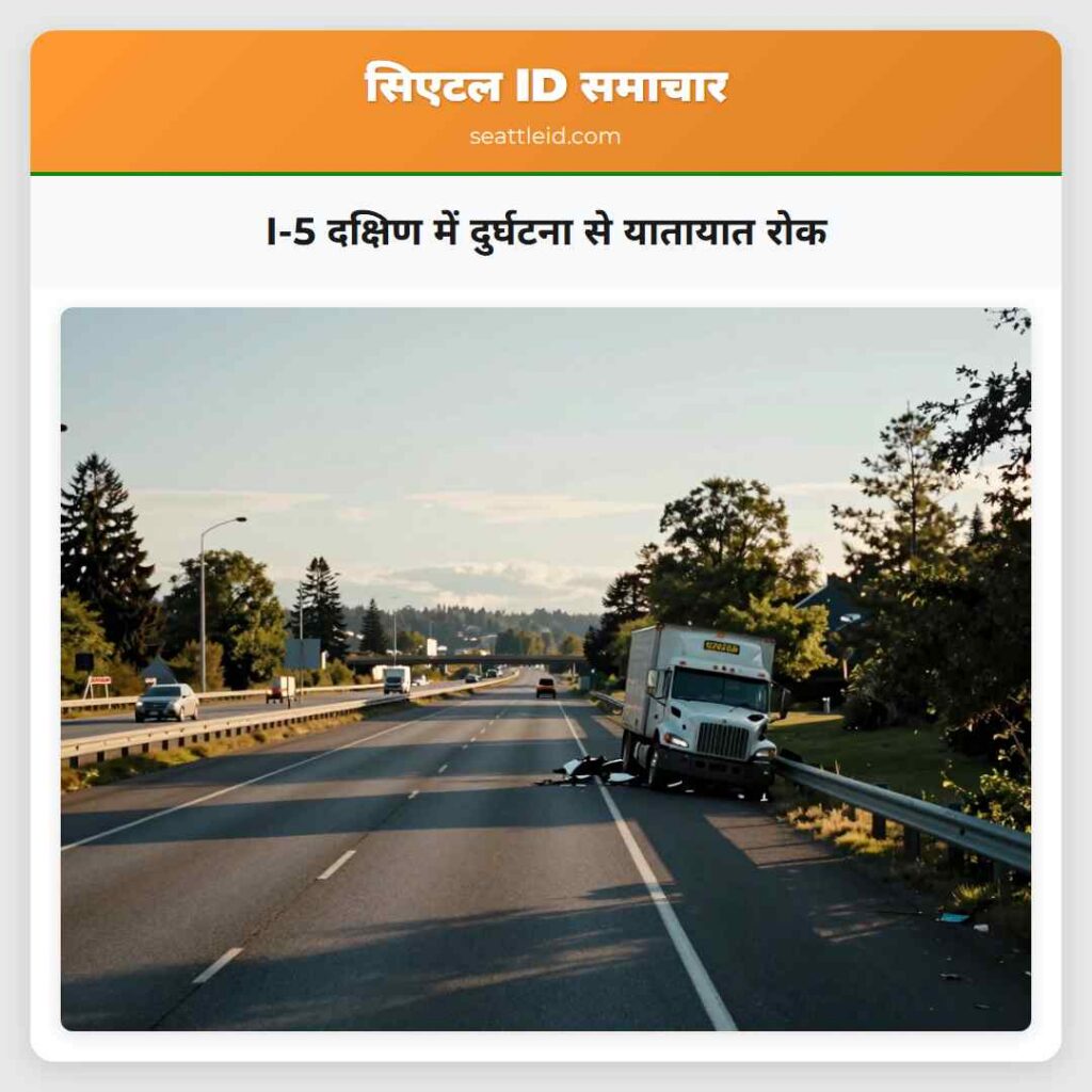 I-5 दक्षिण में दुर्घटना से यातायात रोक