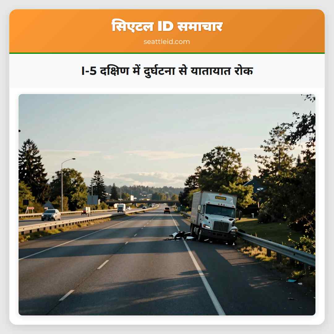 I-5 दक्षिण में दुर्घटना से यातायात रोक