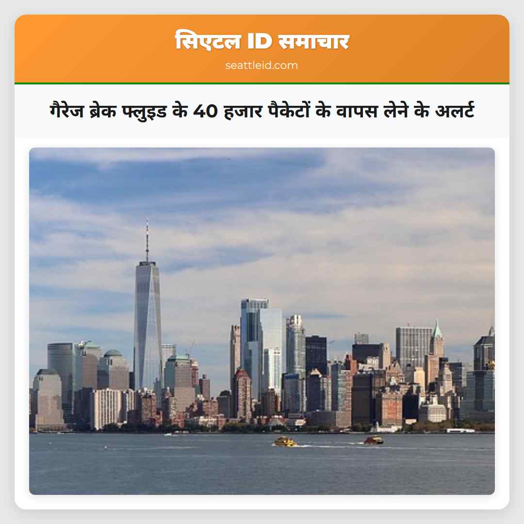 गैरेज ब्रेक फ्लुइड के 40 हजार पैकेटों के वापस