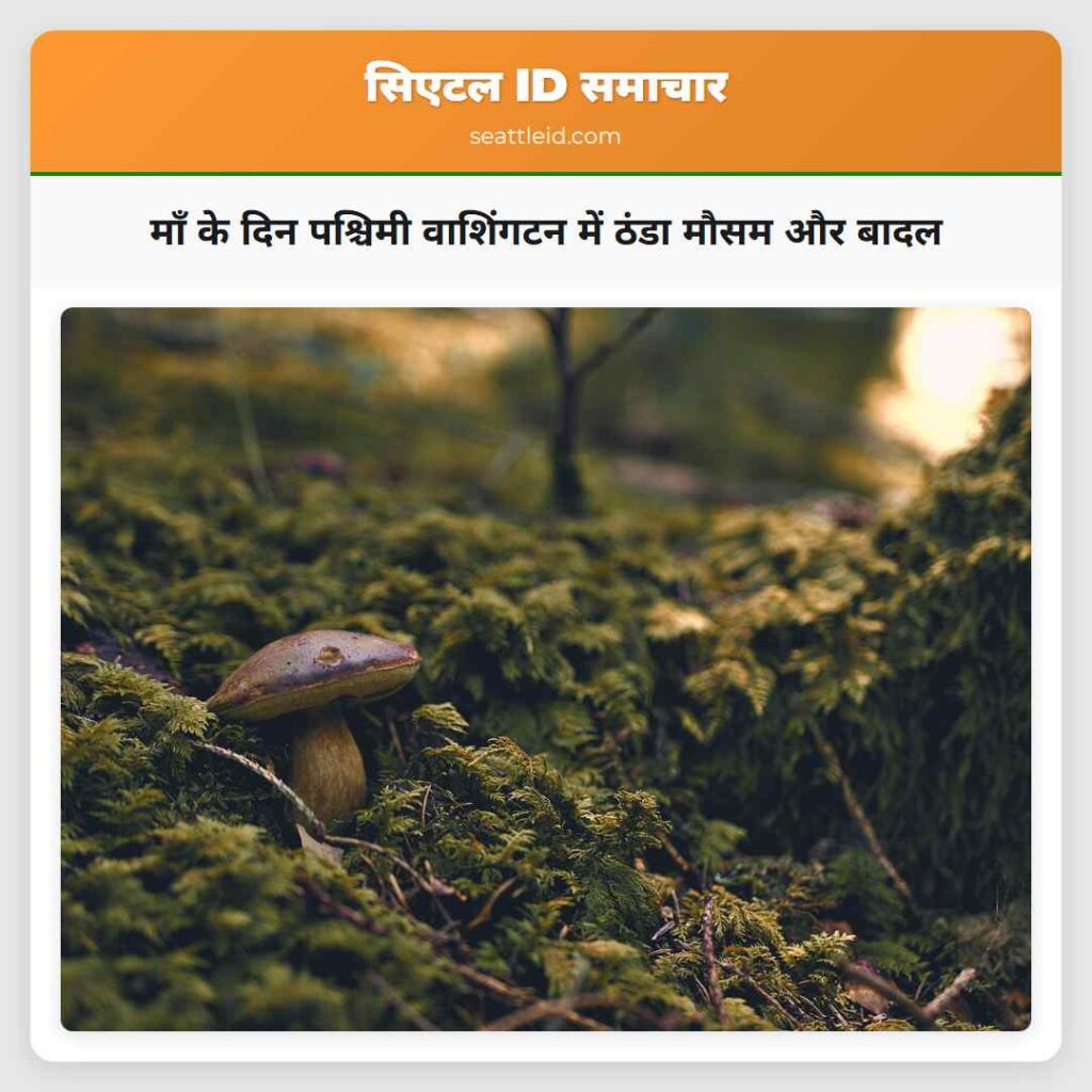 माँ के दिन पश्चिमी वाशिंगटन में ठंडा मौसम और बादल