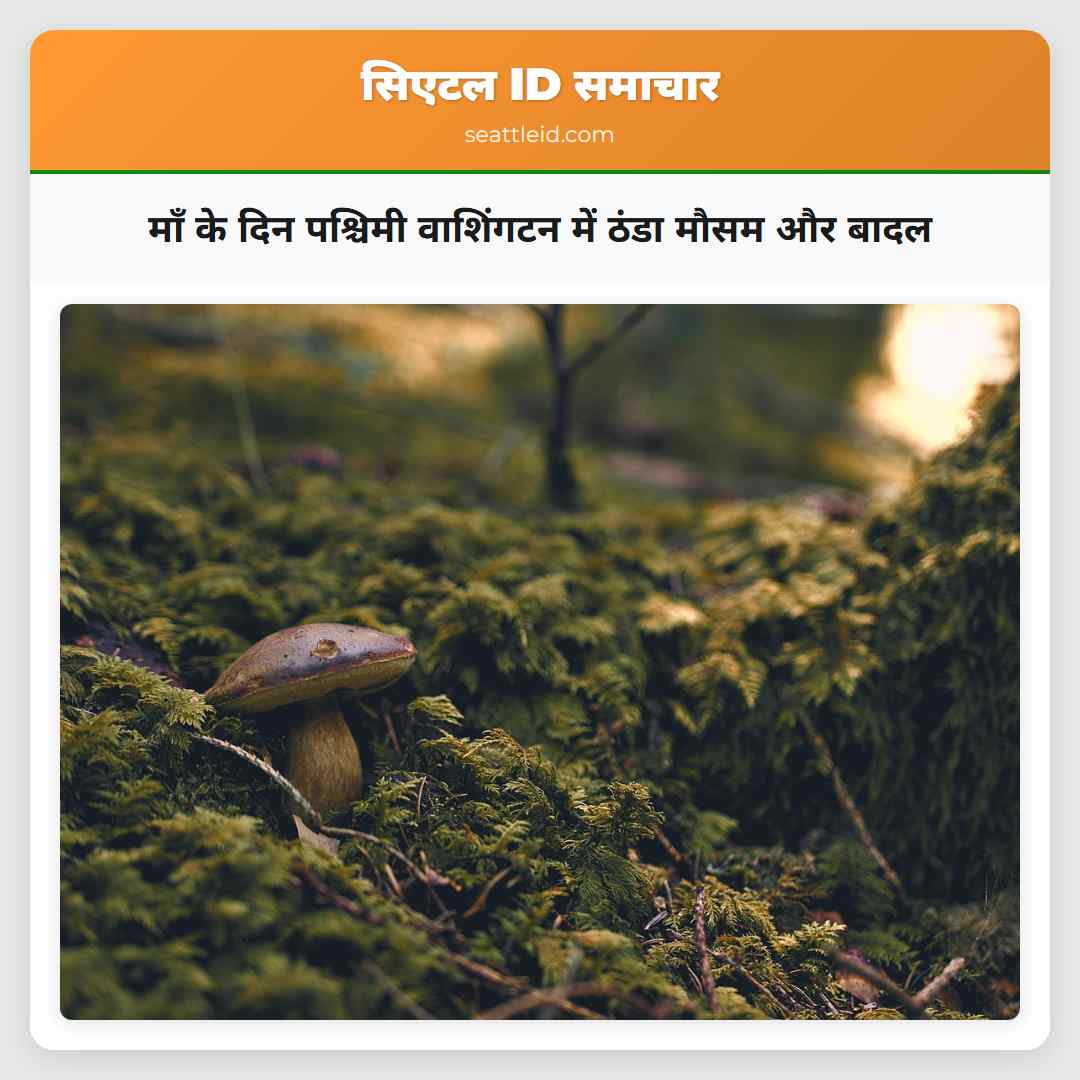 माँ के दिन पश्चिमी वाशिंगटन में ठंडा मौसम और बादल