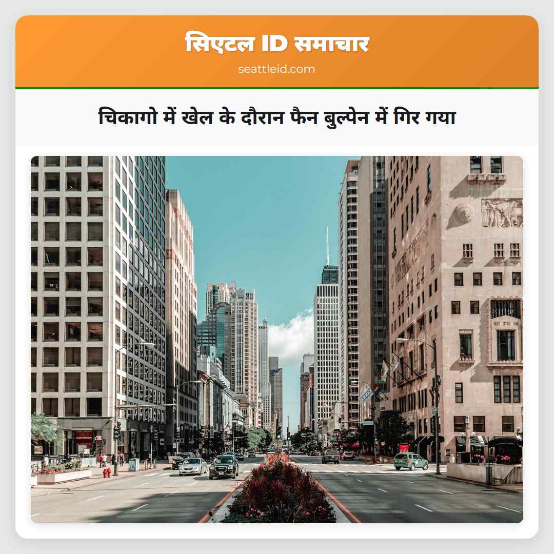चिकागो में खेल के दौरान फैन बुल्पेन में गिर गया