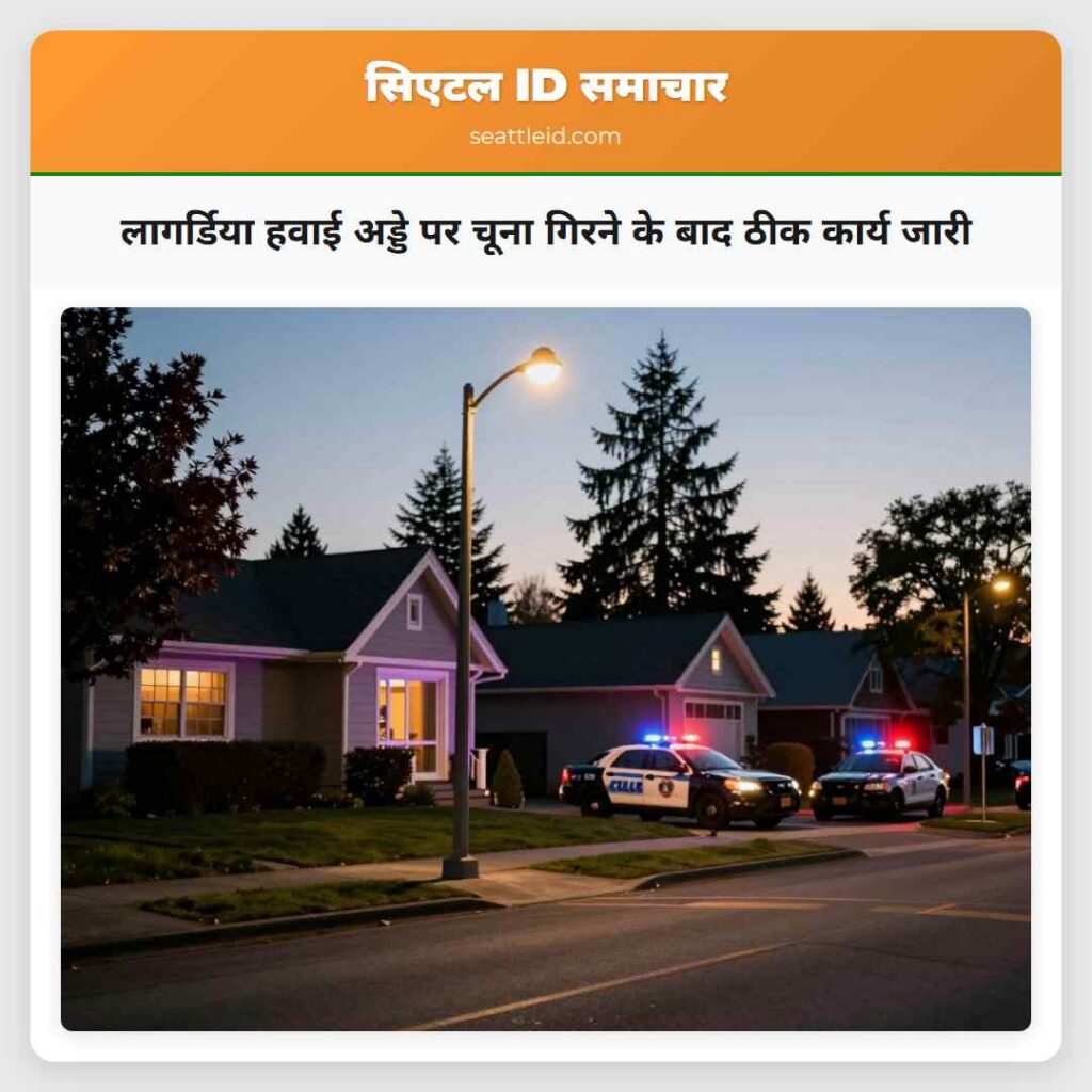 लागर्डिया हवाई अड्डे पर चूना गिरने के बाद ठीक