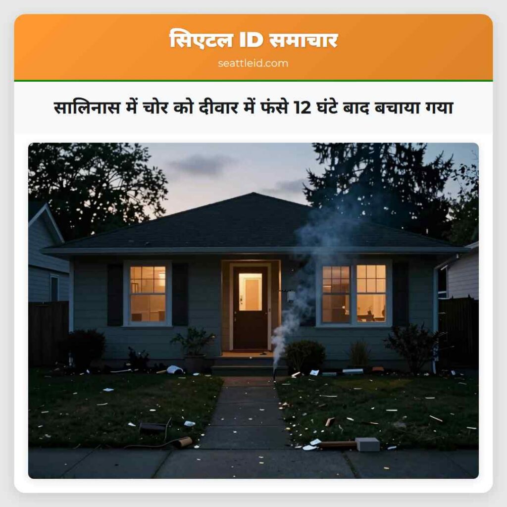 सालिनास में चोर को दीवार में फंसे 12 घंटे बाद