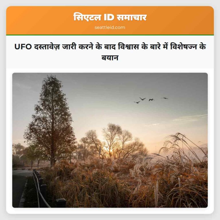 UFO दस्तावेज़ जारी करने के बाद विश्वास के बारे में विशेषज्न के बयान