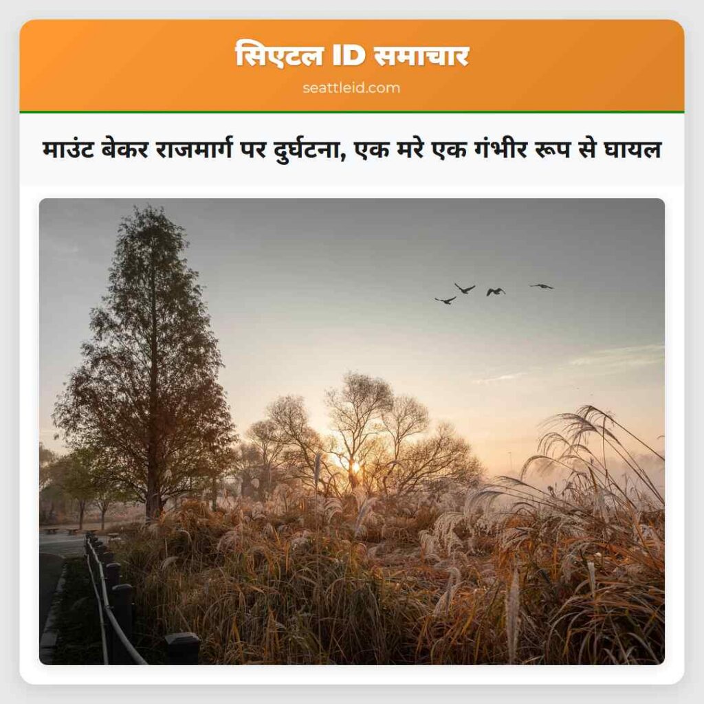 माउंट बेकर राजमार्ग पर दुर्घटना, एक मरे एक गंभीर