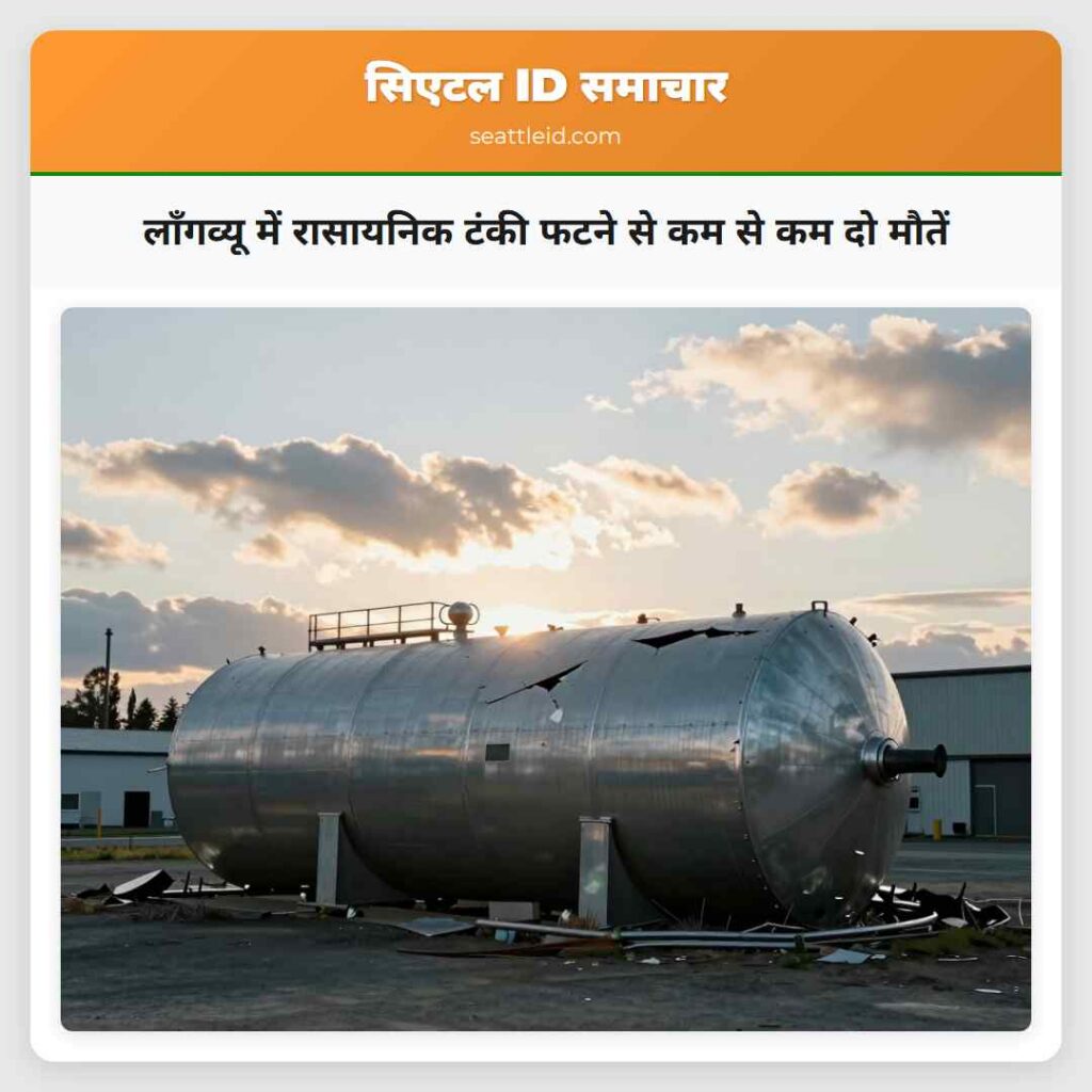 लॉंगव्यू में रासायनिक टंकी फटने से कम से कम दो