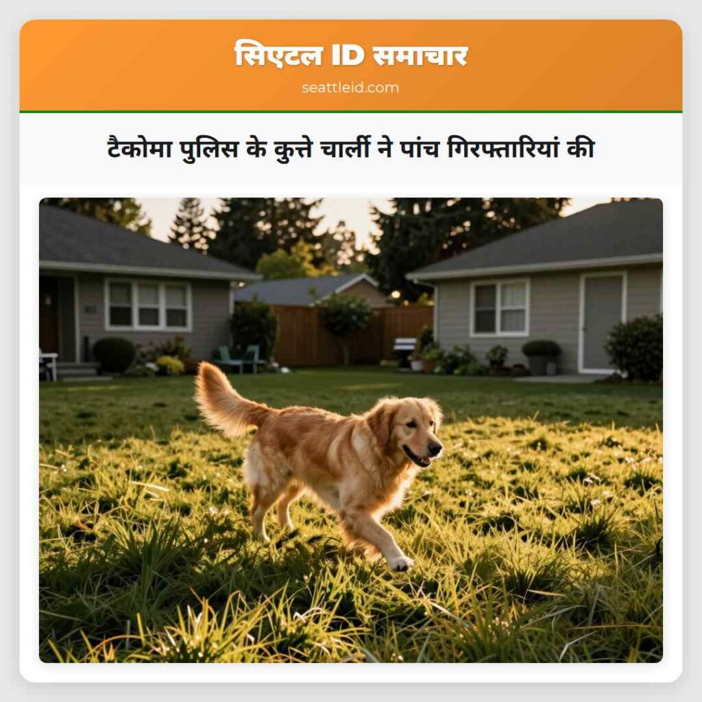 टैकोमा पुलिस के कुत्ते चार्ली ने पांच