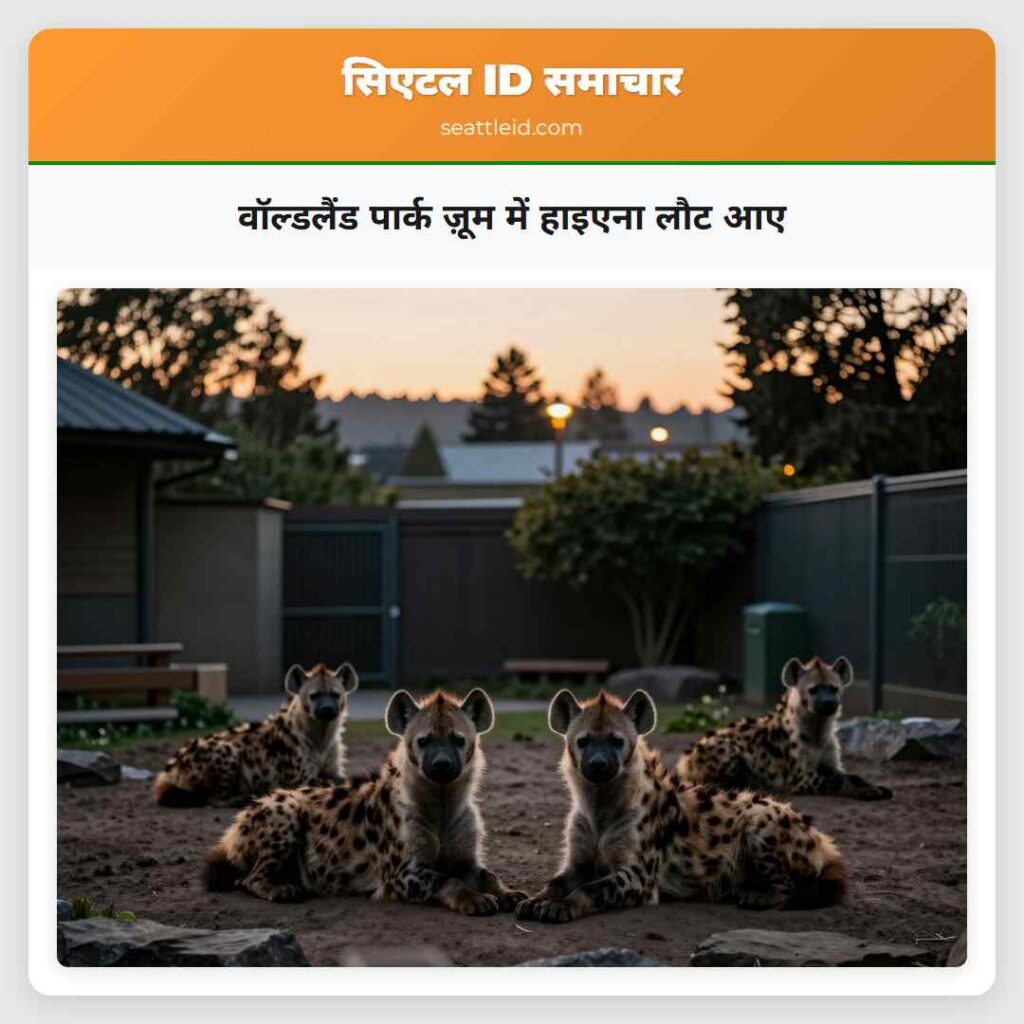 वॉल्डलैंड पार्क ज़ूम में हाइएना लौट आए