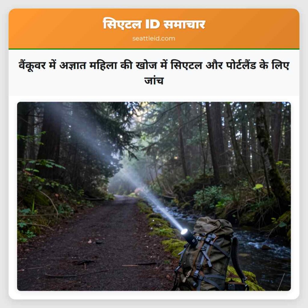 वैंकूवर में अज्ञात महिला की खोज में सिएटल और