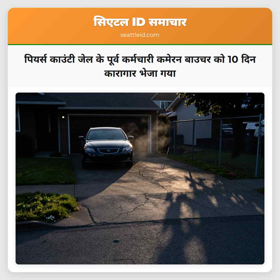 पियर्स काउंटी जेल के पूर्व कर्मचारी कमेरन बाउचर को 10 दिन कारागार भेजा गया