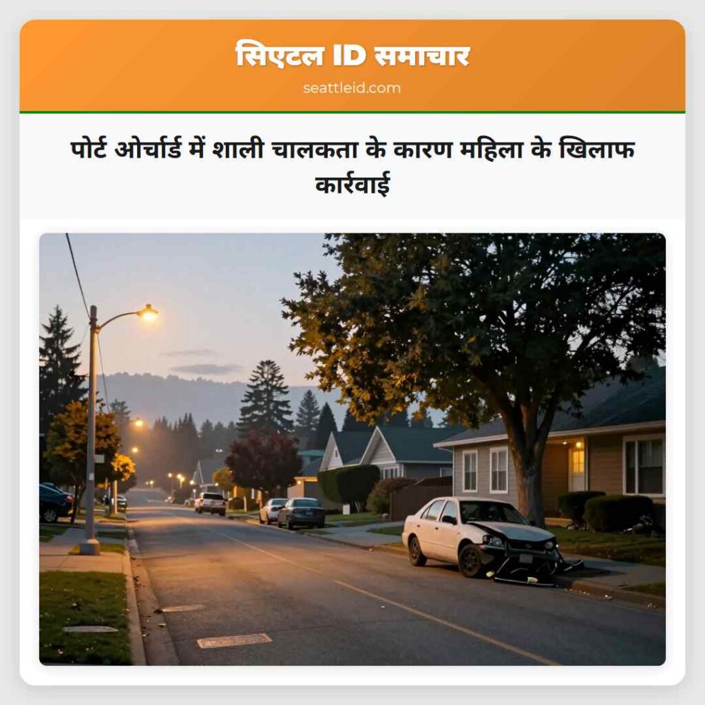 पोर्ट ओर्चार्ड में शाली चालकता के कारण महिला के