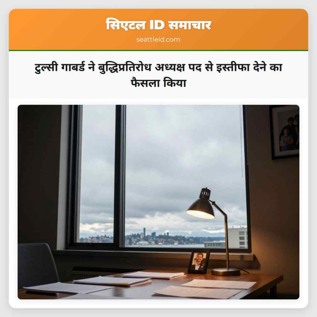 टुल्सी गाबर्ड ने बुद्धिप्रतिरोध अध्यक्ष पद से
