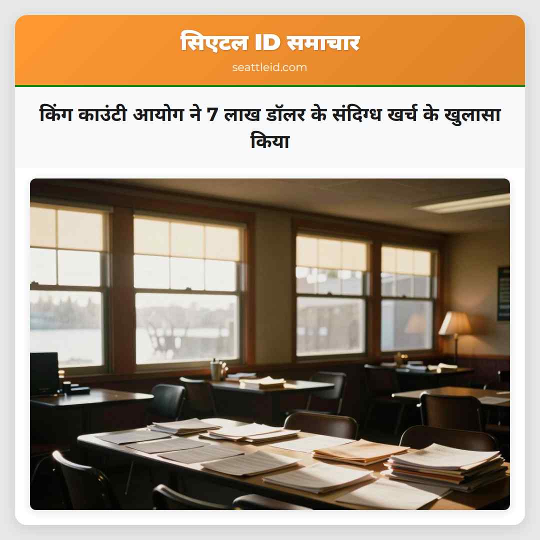 किंग काउंटी आयोग ने 7 लाख डॉलर के संदिग्ध खर्च के खुलासा किया