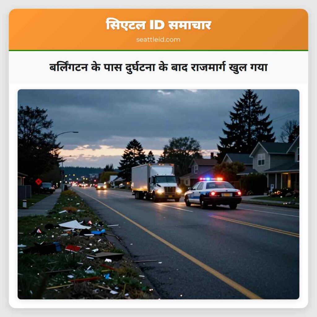 बर्लिंगटन के पास दुर्घटना के बाद राजमार्ग खुल गया