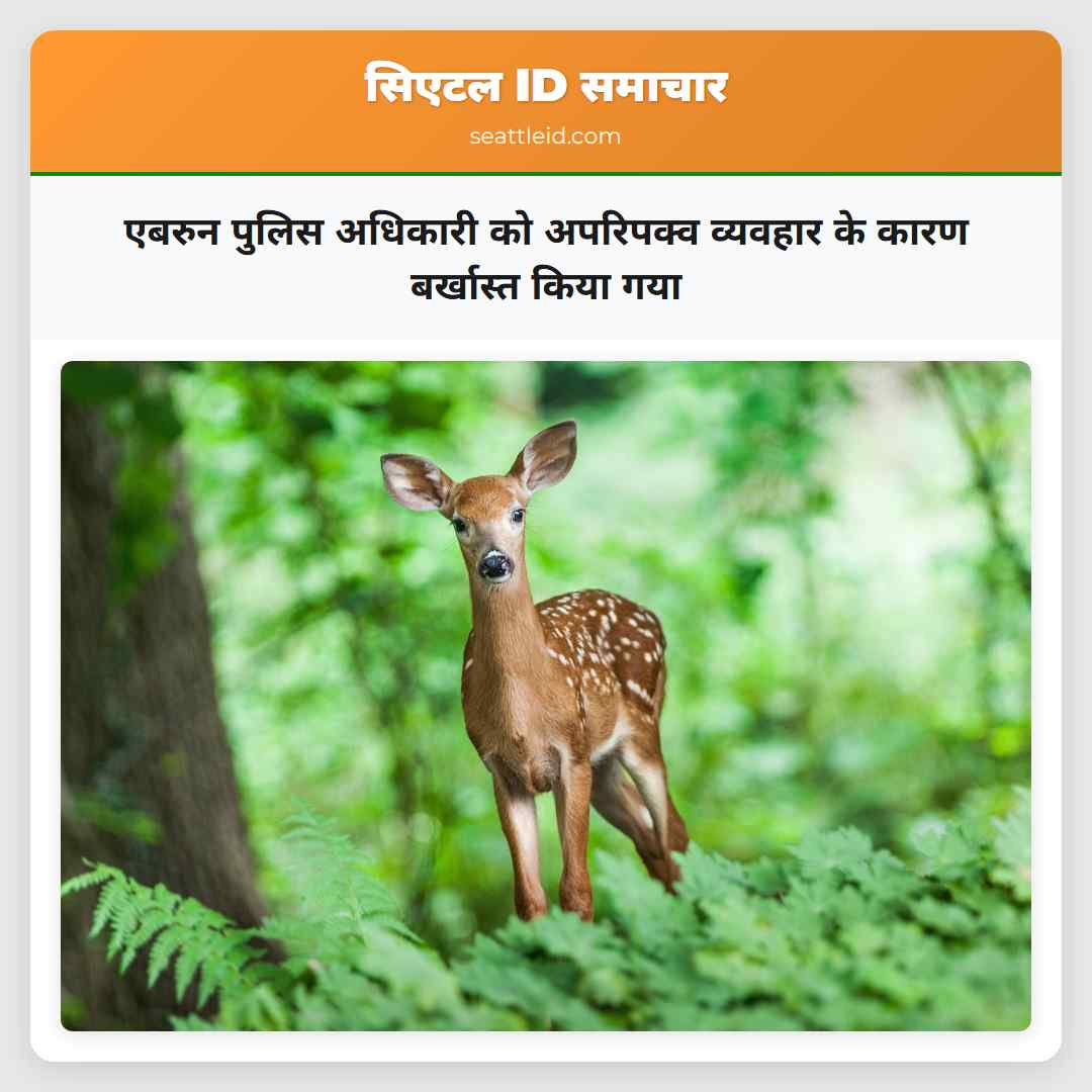 एबरुन पुलिस अधिकारी को अपरिपक्व व्यवहार के कारण बर्खास्त किया गया