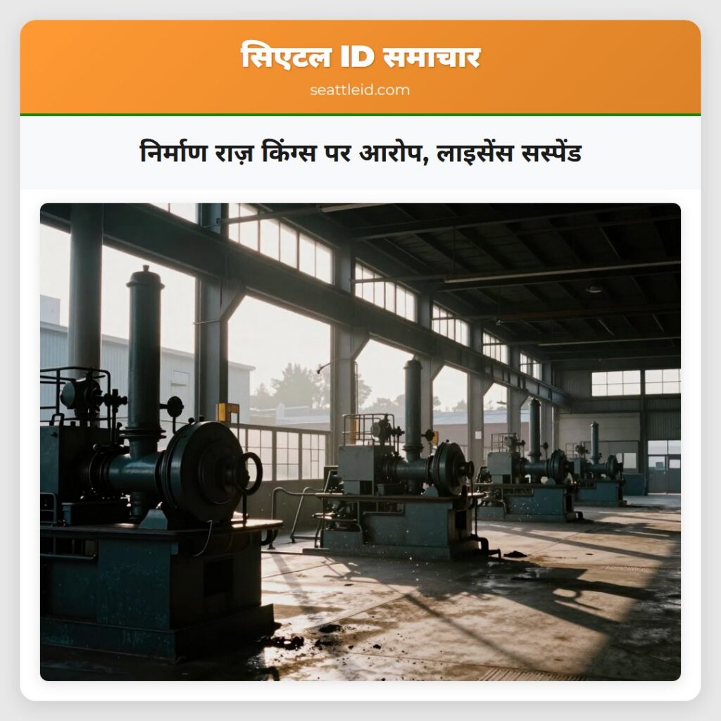 निर्माण राज़ किंग्स पर आरोप, लाइसेंस सस्पेंड