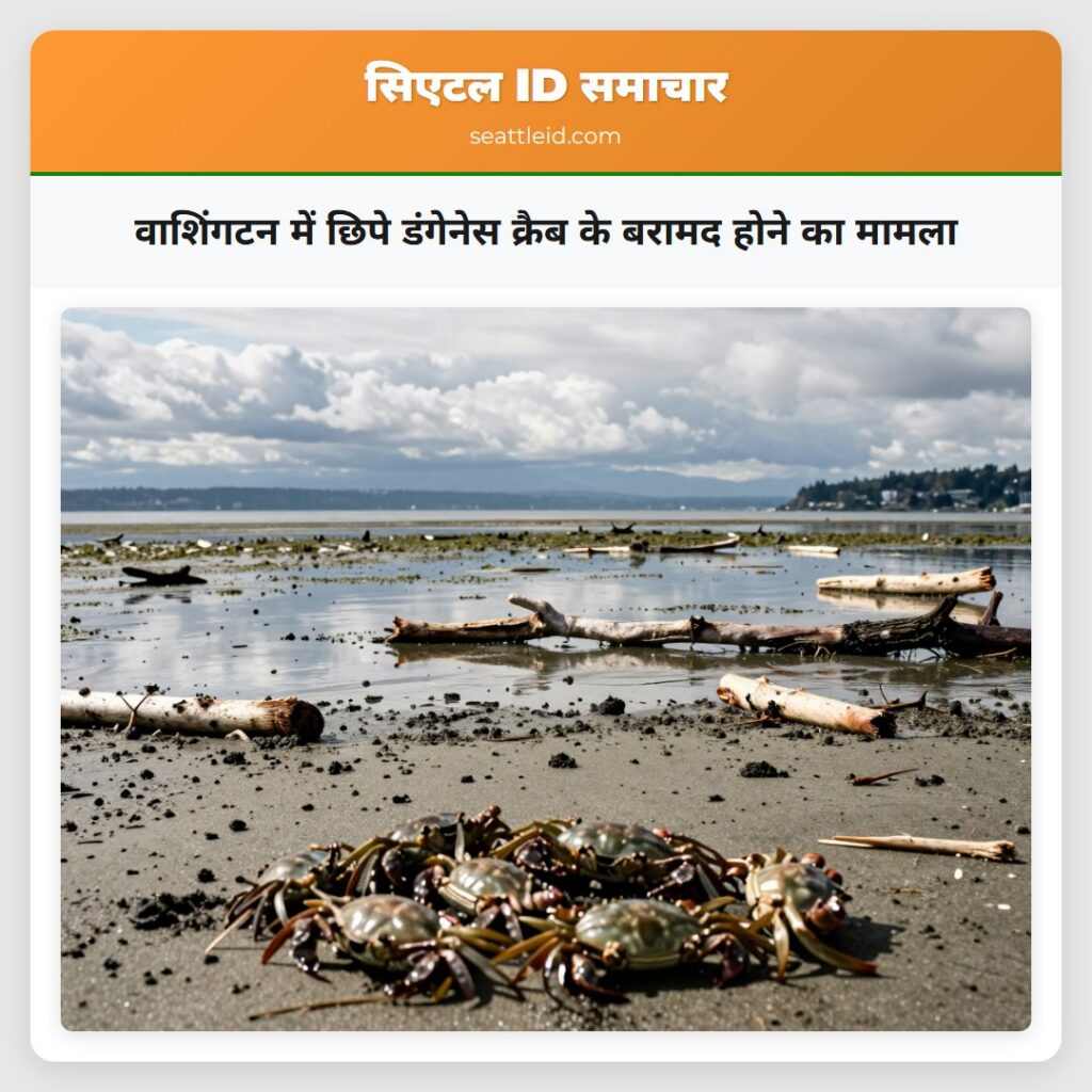 वाशिंगटन में छिपे डंगेनेस क्रैब के बरामद होने का