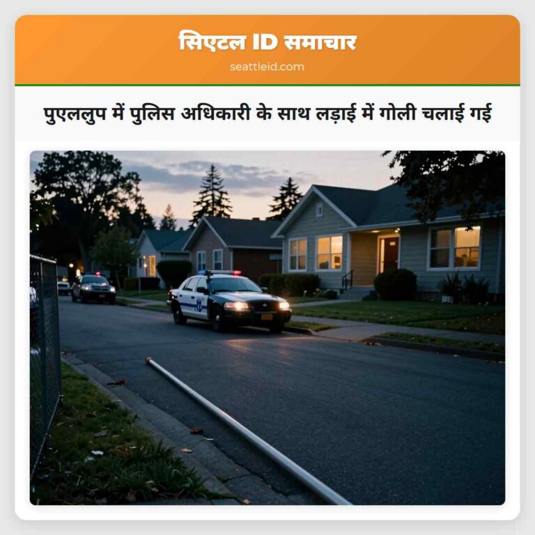 पुएललुप में पुलिस अधिकारी के साथ लड़ाई में गोली चलाई गई