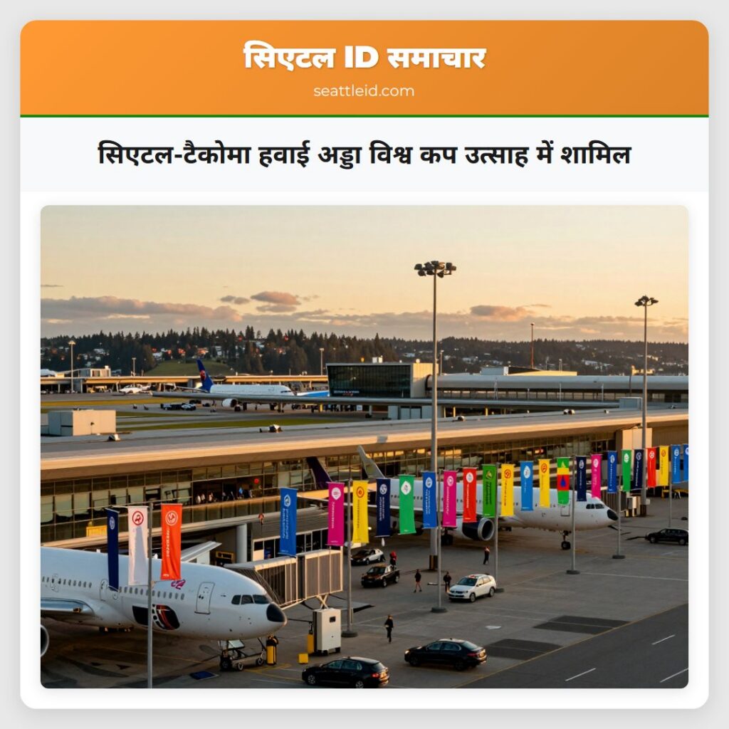 सिएटल-टैकोमा हवाई अड्डा विश्व कप उत्साह में शामिल