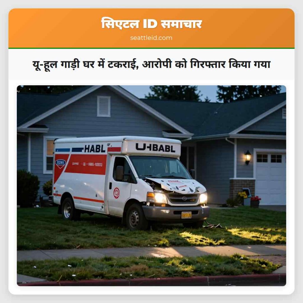 यू-हूल गाड़ी घर में टकराई, आरोपी को गिरफ्तार किया