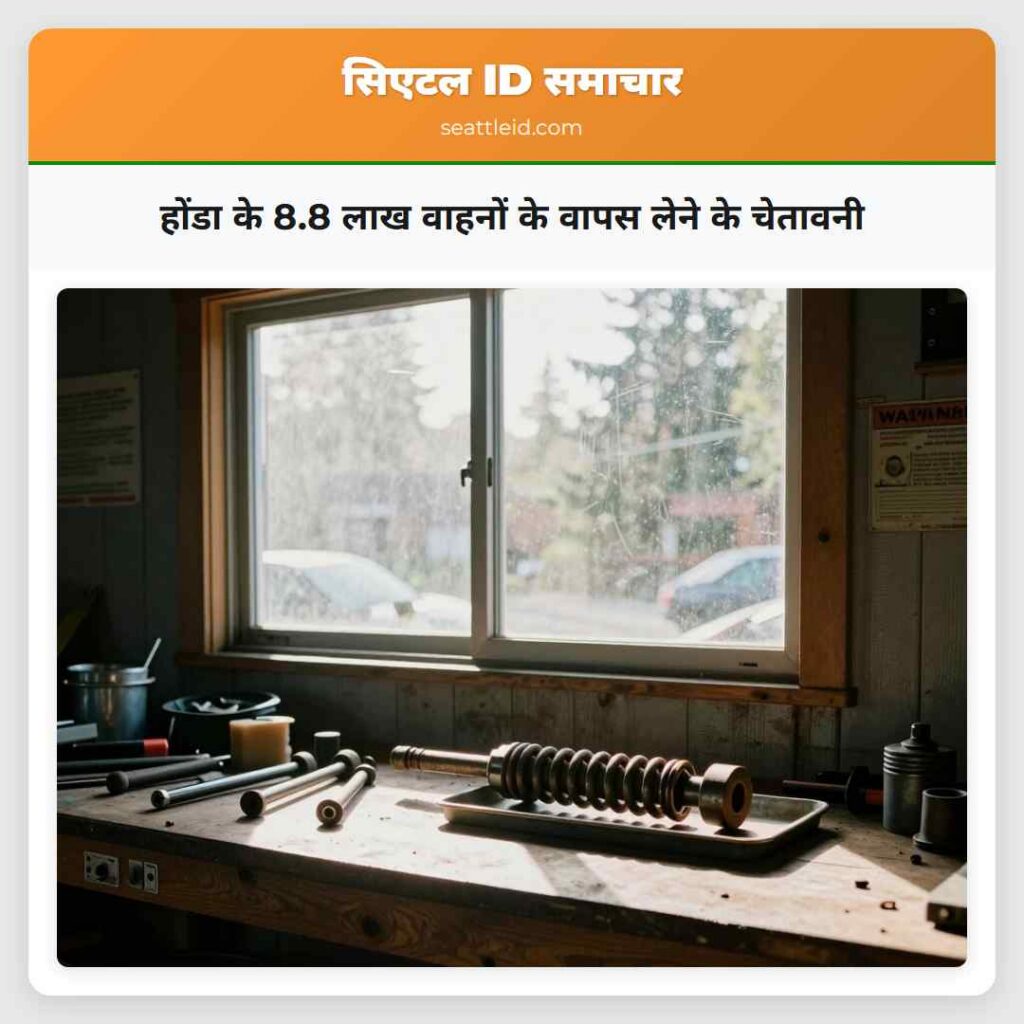होंडा के 8.8 लाख वाहनों के वापस लेने के चेतावनी