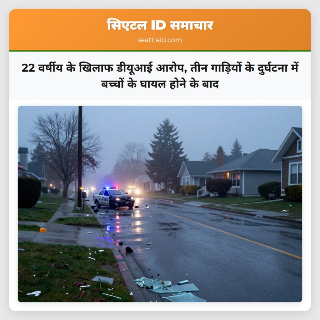 22 वर्षीय के खिलाफ डीयूआई आरोप, तीन गाड़ियों के