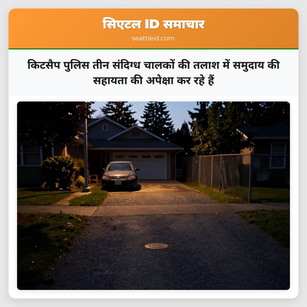 किटसैप पुलिस तीन संदिग्ध चालकों की तलाश में