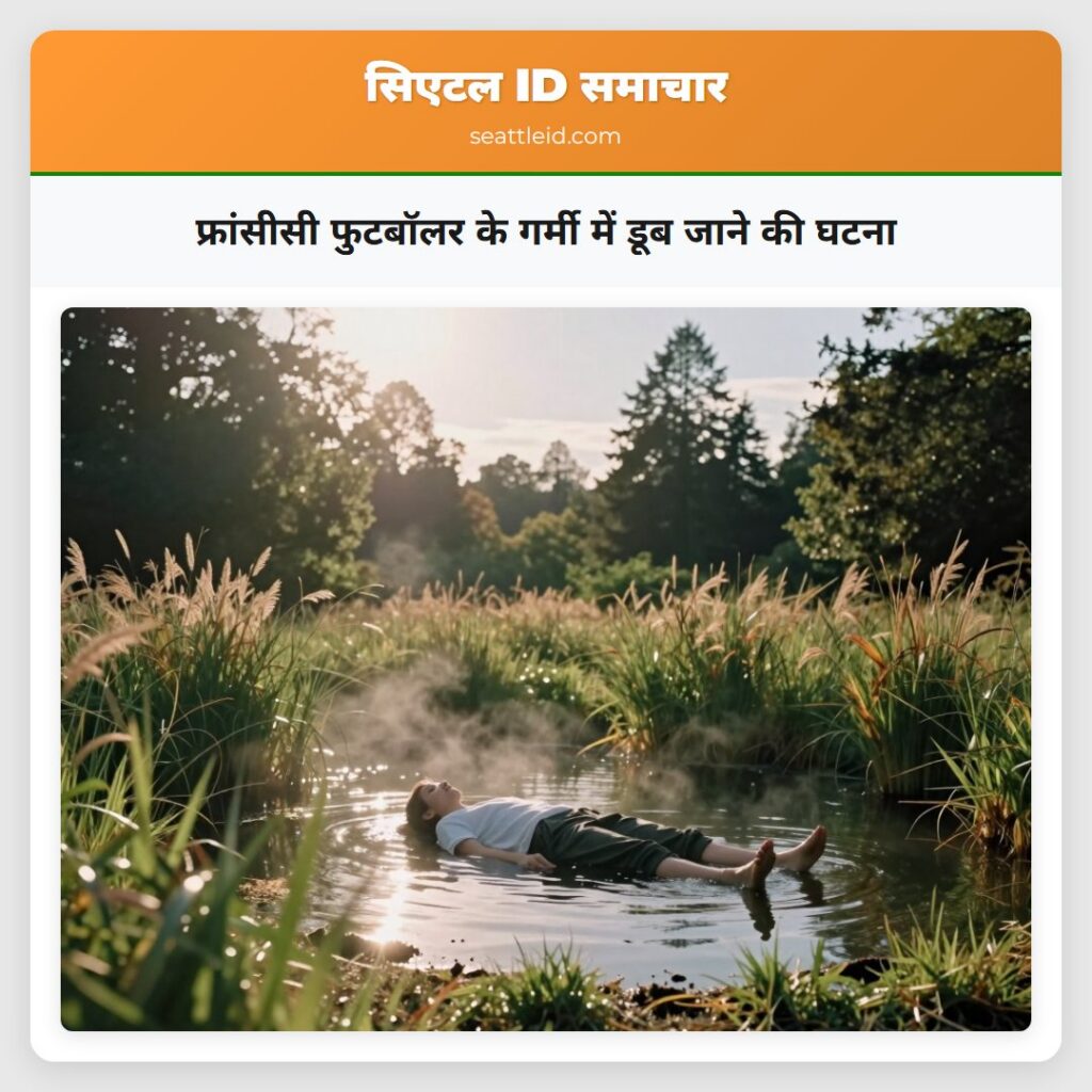 फ्रांसीसी फुटबॉलर के गर्मी में डूब जाने की घटना