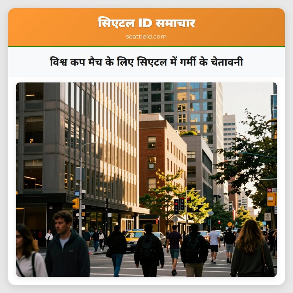 विश्व कप मैच के लिए सिएटल में गर्मी के चेतावनी