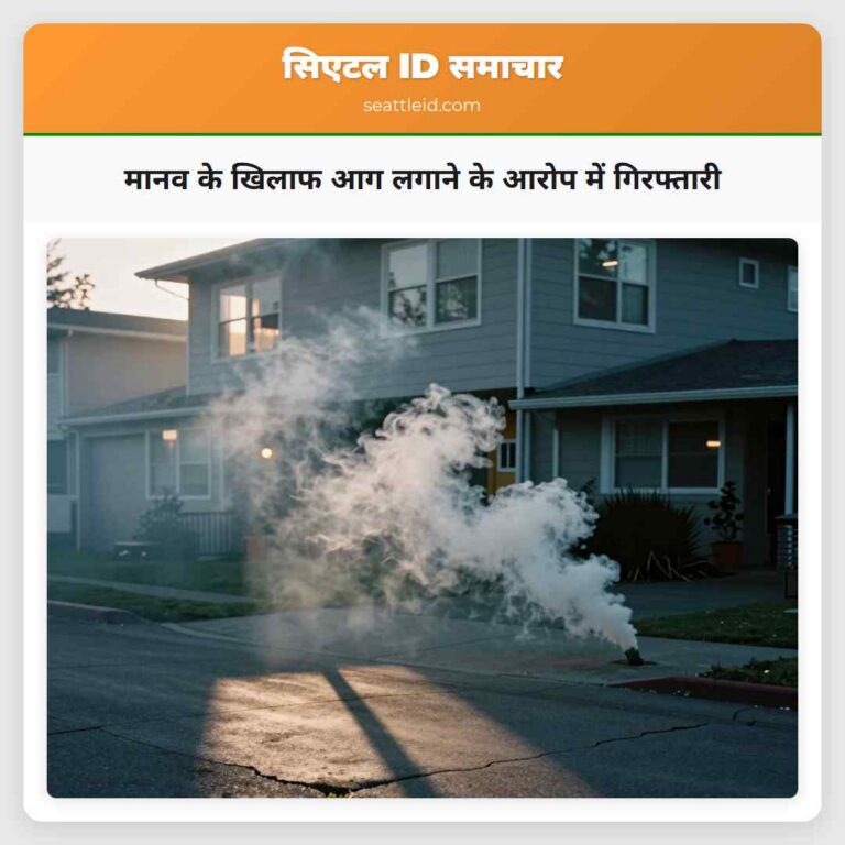 मानव के खिलाफ आग लगाने के आरोप में गिरफ्तारी