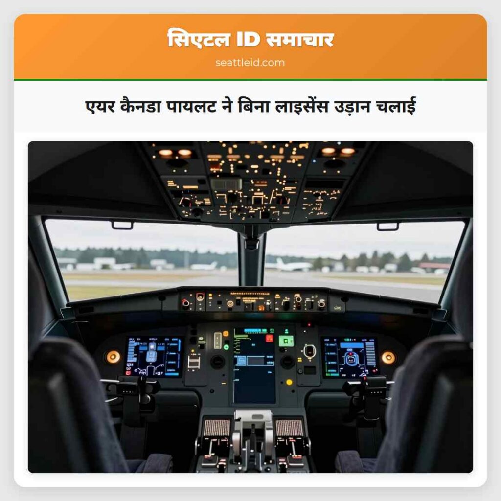 एयर कैनडा पायलट ने बिना लाइसेंस उड़ान चलाई