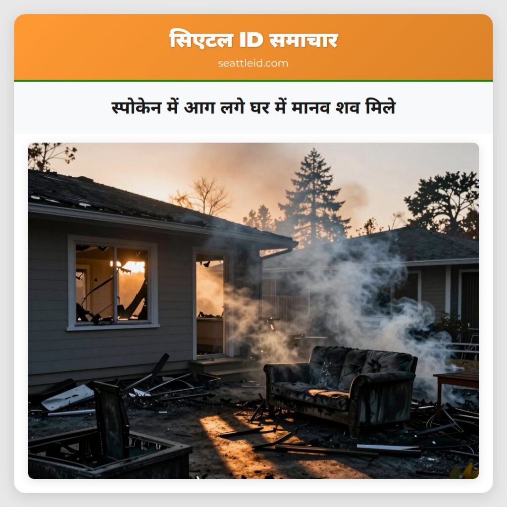 स्पोकेन में आग लगे घर में मानव शव मिले