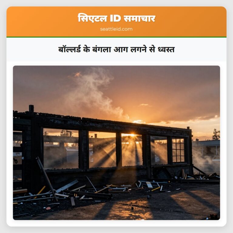 बॉल्लर्ड के बंगला आग लगने से ध्वस्त