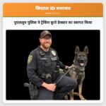 पुएललुप पुलिस ने ट्रैकिंग कुत्ते डेक्स्टर का स्वागत किया