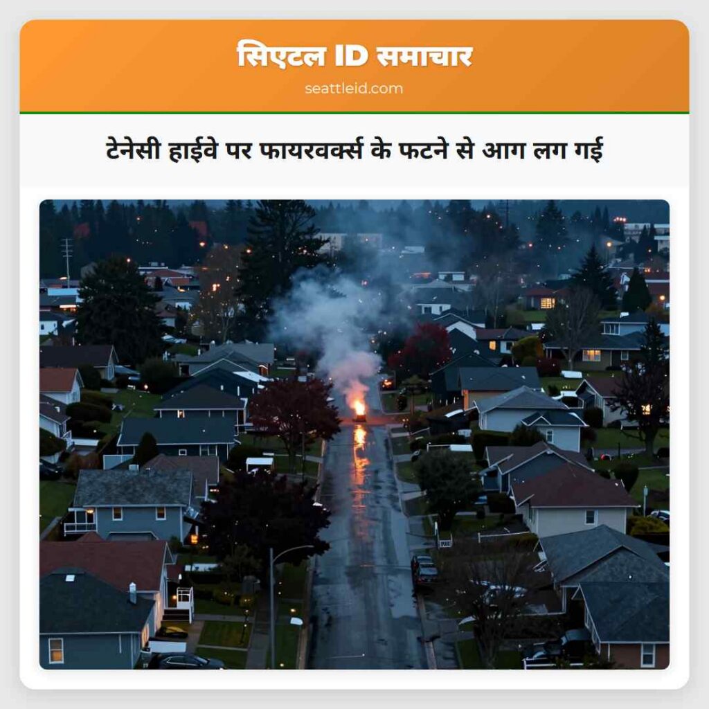 टेनेसी हाईवे पर फायरवर्क्स के फटने से आग लग गई