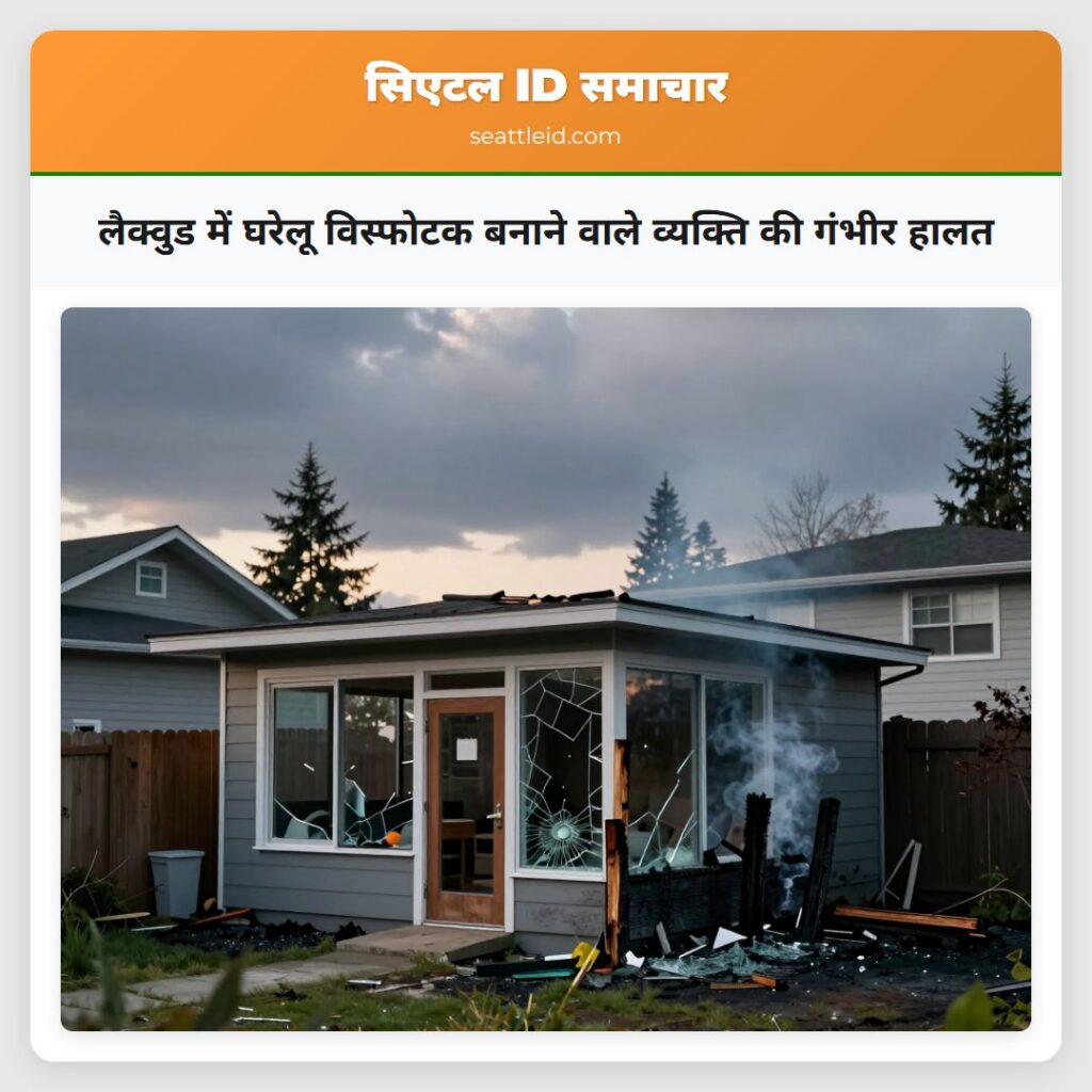 लैक्वुड में घरेलू विस्फोटक बनाने वाले व्यक्ति की