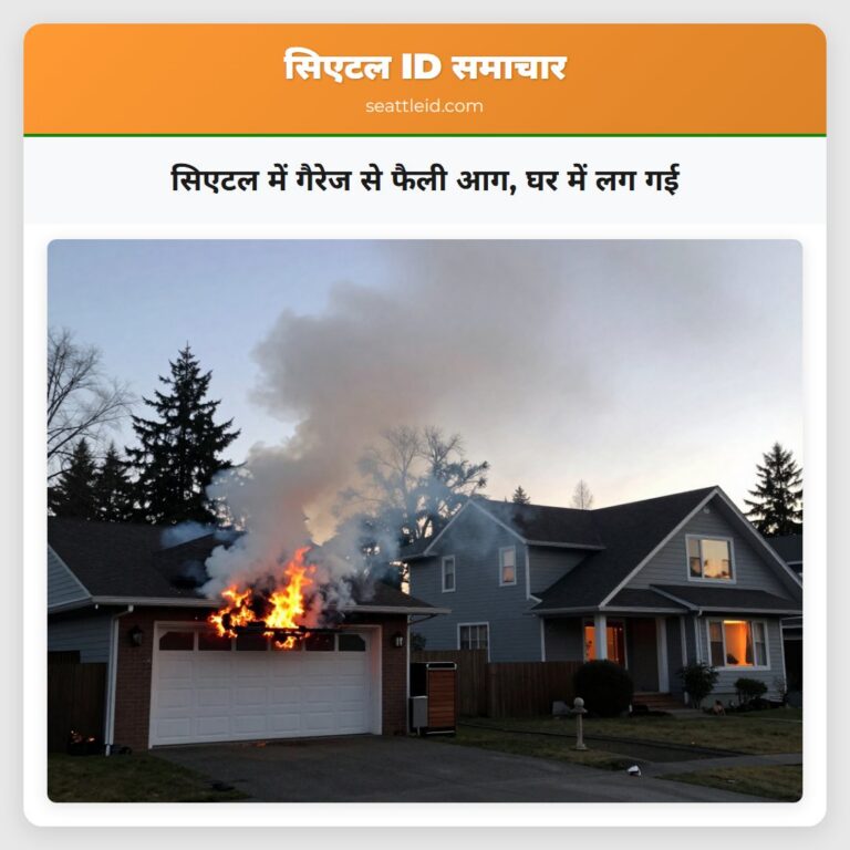 सिएटल में गैरेज से फैली आग घर में लग गई