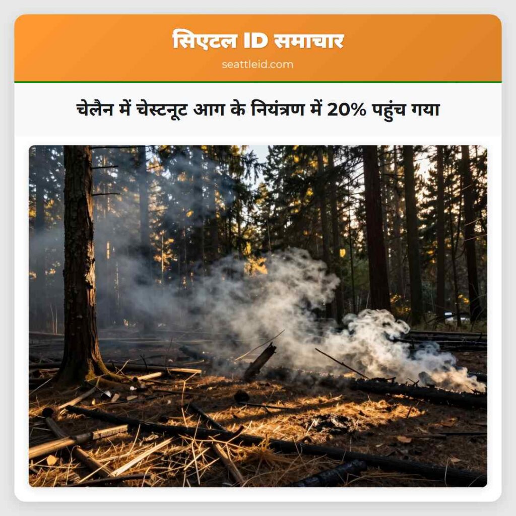 चेलैन में चेस्टनूट आग के नियंत्रण में 20% पहुंच